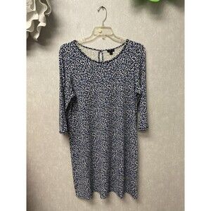 J. Jill Wearever Collection Blue Multi Dress Size Large